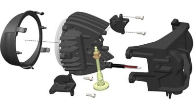 Image showing  Toyota 360-Series 4 in. PRO SAE Fog Kit Yellow, 2-Pack