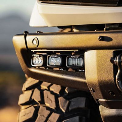 Image showing  2021+ Bronco Mod Bumper Triple SR-M Fog Light Kit, 6-Pack