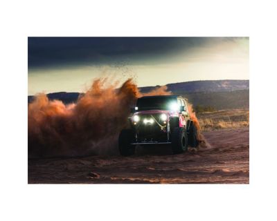 Image showing  D-XL PRO LED Light Driving Diffused Surface Mount Black Housing, 2-Pack