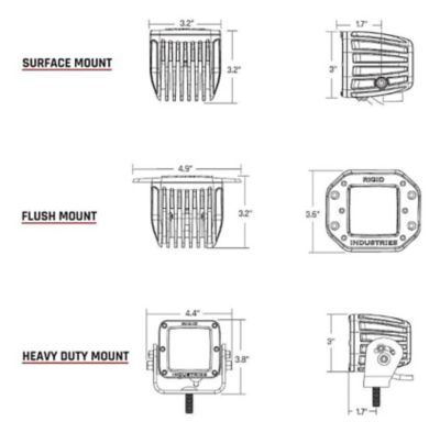 Image showing  D-Series PRO Midnight Edition Spot Flush Mount