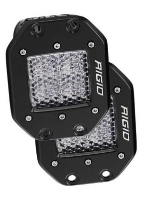 Image showing  D-Series PRO LED Light, Diffused Lens Light Pod, Flush Mount, 2-Pack