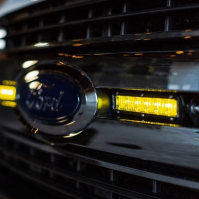 Image showing  SR-Series DOT/SAE J583 6 in. Selective Yellow LED Fog Light Pair, 906704