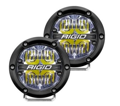 RIGID 360-Series 4 in. Off-Road LED Light, Drive Beam White Backlight, 2-Pack
