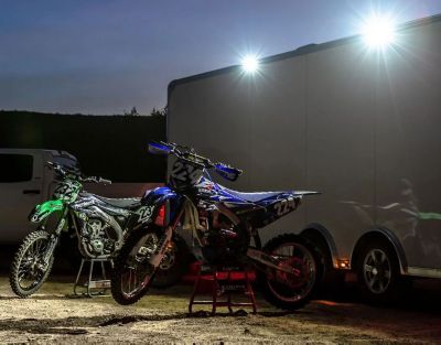 Image showing  SR-L Series Off-Road Spreader Pod 3 Wire Surface Mount Red Halo Pair, 53122