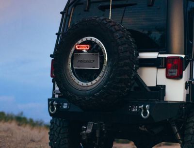 Image showing  Chase Rear Facing 5 Mode LED Light Amber Halo Black Housing, 90122