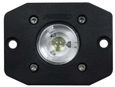 RIGID Ignite LED Light Flood Beam Pattern Flush Mount Black Housing Single, 20621
