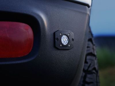 Image showing  Ignite LED Light Flood Beam Pattern Flush Mount Black Housing Single, 20621