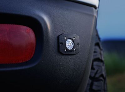 Image showing  Ignite LED Light Flood Beam Pattern Flush Mount Black Housing Single, 20621