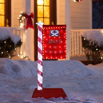Veikous 5 ft. Countdown Light Decoration, Outdoor Christmas Lights for Yard Decoration