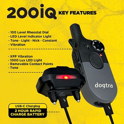Image showing 9 th Dogtra 200IQ 1/2 Mile 1-Dog E-Collar