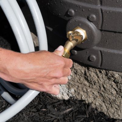 Image showing 5 th Step2 American Oak Rain Barrel