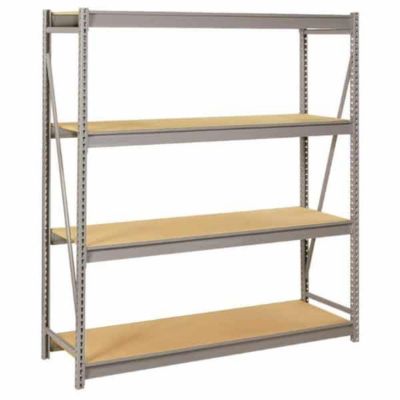 Lyon Bulk Storage Rack with Particle Board Decking Starter, Gray 96 in. W x 36 in. D x 96 in. H 4 Levels 1650Ib/Level Cap.