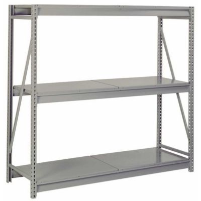 Lyon Bulk Storage Rack with Steel Decking Starter in Gray 96 in. W x 48 in. D x 84 in. H 3 Levels 1650Ib/Level Capacity