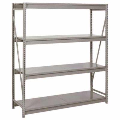 Lyon Bulk Storage Rack with Steel Decking Starter in Gray 96 in. W x 48 in. D x 96 in. H 4 Levels 1650Ib/Level Capacity