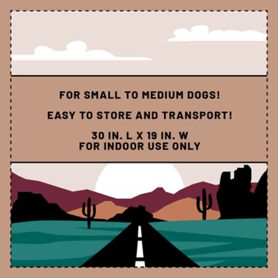 Image showing  Reversible Rectangular Crate Mat, 30 x 19 in., Green