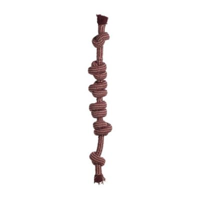 Image showing  6-Knot Woven Rope Dog Toy, Assorted Colors