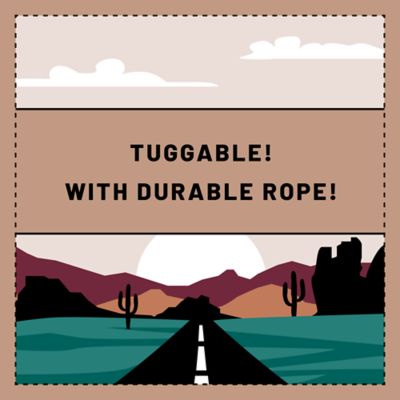 Image showing  6-Knot Woven Rope Dog Toy, Assorted Colors