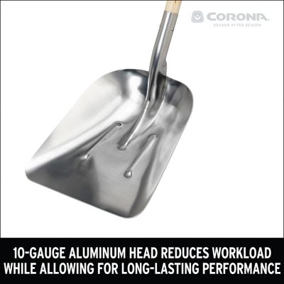 Image showing  30 in. #10 Aluminum D-Grip Western Scoop Shovel, Hardwood Handle