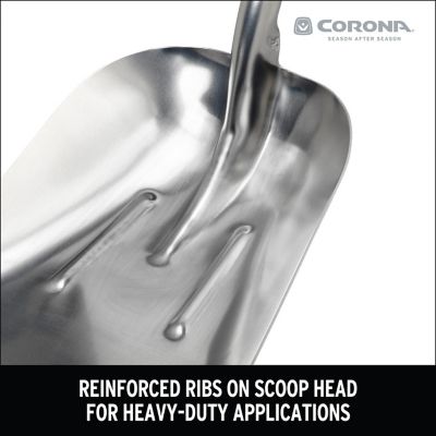 Image showing  30 in. #10 Aluminum D-Grip Western Scoop Shovel, Hardwood Handle