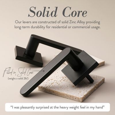 Image showing  Chrystie Modern Heavy Duty Interior Door Handle, MB-1100DMMB