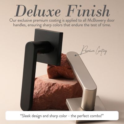 Image showing  Chrystie Combined Modern Heavy Duty Interior Door Handle, MB-1100PVMB-RH