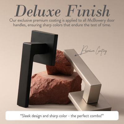 Image showing  Allen Modern Heavy Duty Interior Door Handle, MB-1101DMMB