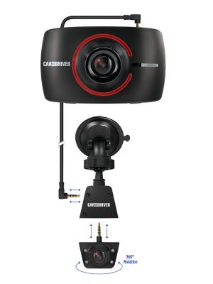 Image showing  Dual Camera Dash Cam with Touchscreen