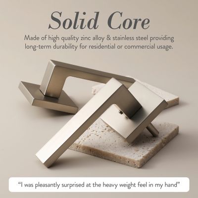 Image showing  Allen Combined Modern Heavy Duty Interior Door Handle, MB-1101PVSN-RH