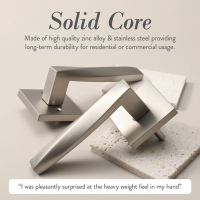 Image showing  Convex Modern Heavy Duty Interior Door Handle, MB-1102DMSN