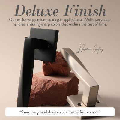 Image showing  Convex Combined Modern Heavy Duty Interior Door Handle, MB-1102PVMB-LH