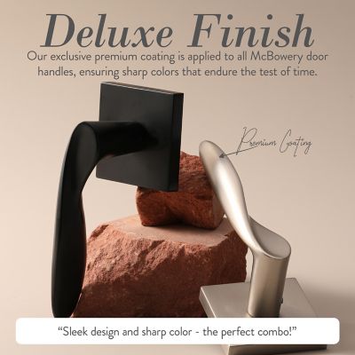 Image showing  Lafayette Modern Heavy Duty Interior Door Handle, Matte Black, MB-1106DMMB