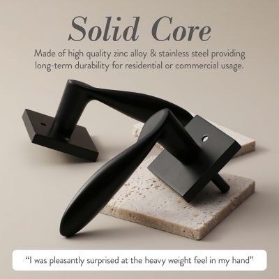 Image showing  Lafayette Modern Heavy Duty Interior Door Handle, Matte Black, MB-1106DMMB