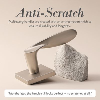 Image showing  Lafayette Modern Heavy Duty Interior Door Handle, Matte Black, MB-1106DMSN