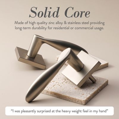 Image showing  Lafayette Combined Modern Heavy Duty Interior Door Handle, MB-1106PVSN-LH