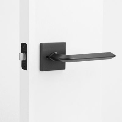 Image showing  Crosby Combined Modern Heavy Duty Interior Door Handle, Matte Black