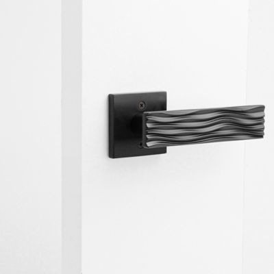 Image showing  Ridge Modern Heavy Duty Interior Door Handle, Matte Black, MB-1108DMMB