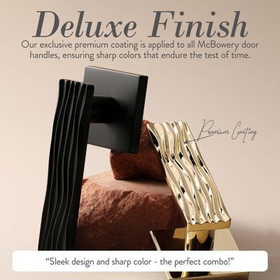 Image showing  Ridge Modern Heavy Duty Interior Door Handle, Matte Black, MB-1108DMMB