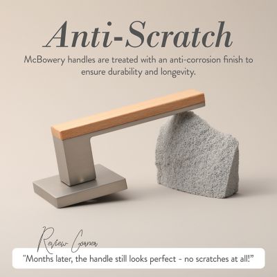 Image showing  Summit Modern Heavy Duty Interior Door Handle, MB-1109DMSN