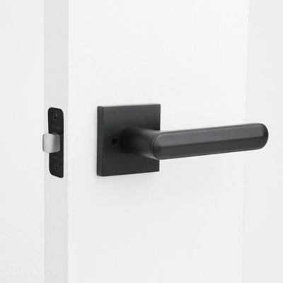 Image showing  Beaux Combined Modern Heavy Duty Interior Door Handle, MB-1111PVMB-RH