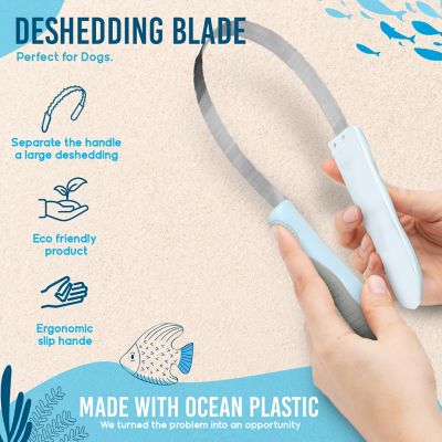 Image showing  Pet Deshedding Blade, Eco-Friendly Grooming Tool for Dogs and Cats, OPDSDB12-BEI