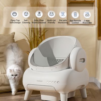 Image showing  M1 Lite Open-Top Self-Cleaning Cat Litter Box