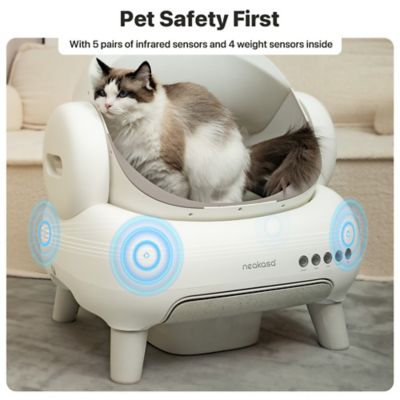 Image showing 5 th Neakasa M1 Lite Open-Top Self-Cleaning Cat Litter Box