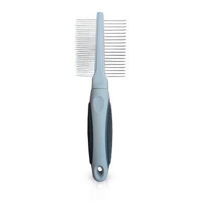 Image showing 6 th Ocean Plastic by PT Double-Sided Pin Comb for Pets, Eco-Friendly Grooming Tool for Dogs and Cats, OPDSPCM07-GRY
