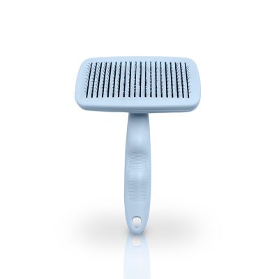 Image showing 6 th Ocean Plastic by PT Self-Cleaning Slicker Brush for Pets, Retractable, Eco-Friendly Grooming Tool for Dogs & Cats, OPLRSLB11-BLU