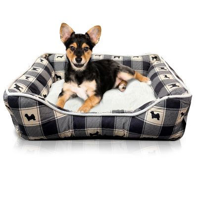 DETAILS Microsuede Pet Bed, Dog Beds for Small Dogs and Cats
