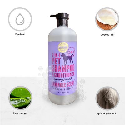 Image showing  2-in-1 Pet Scented Pet Shampoo & Conditioner, Moisturizing & Nourishing Dog & Cat Wash, 950BT-LAV