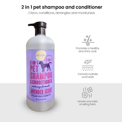 Image showing  2-in-1 Pet Scented Pet Shampoo & Conditioner, Moisturizing & Nourishing Dog & Cat Wash, 950BT-LAV