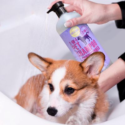 Image showing  2-in-1 Pet Scented Pet Shampoo & Conditioner, Moisturizing & Nourishing Dog & Cat Wash, 950BT-LAV