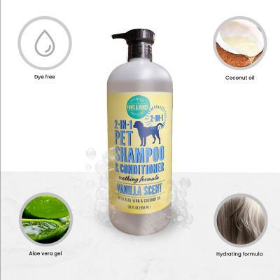 Image showing  2-in-1 Pet Scented Pet Shampoo & Conditioner, Moisturizing & Nourishing Dog & Cat Wash, 950BT-VAN