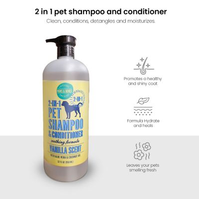 Image showing  2-in-1 Pet Scented Pet Shampoo & Conditioner, Moisturizing & Nourishing Dog & Cat Wash, 950BT-VAN